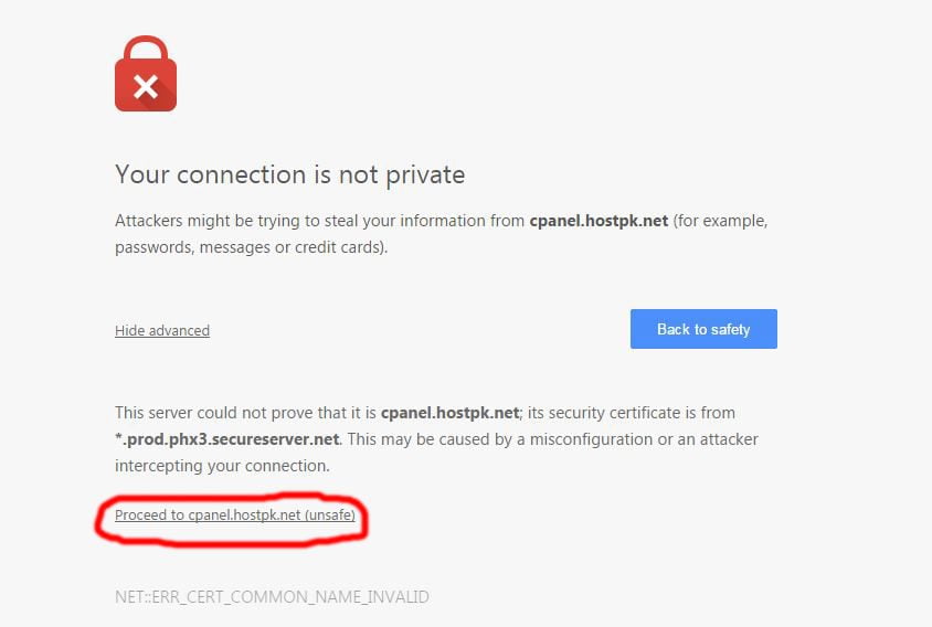 How to Fix This Connection is Untrusted Error chrome2